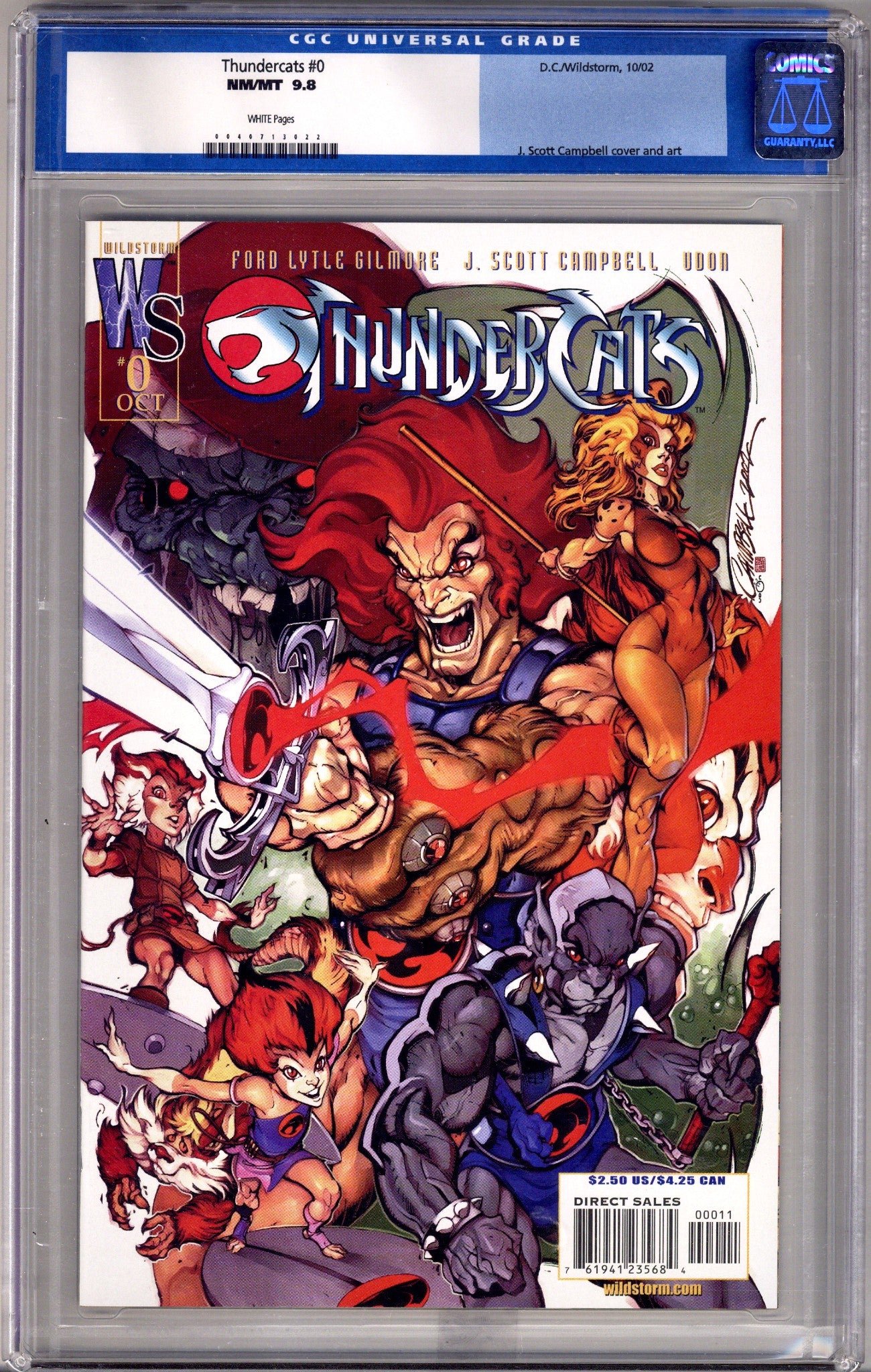 Thundercats   0 CGC 9.8 (NM/M)   (2002)        