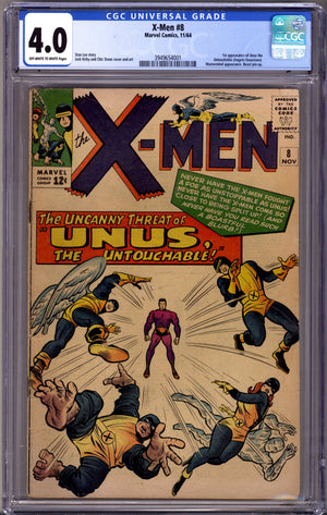 The X-Men Vol 1 8 CGC 4.0 (VG) (1964)