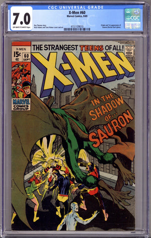 The X-Men Vol 1 60 CGC 7.0 (FN/VF) (1969)