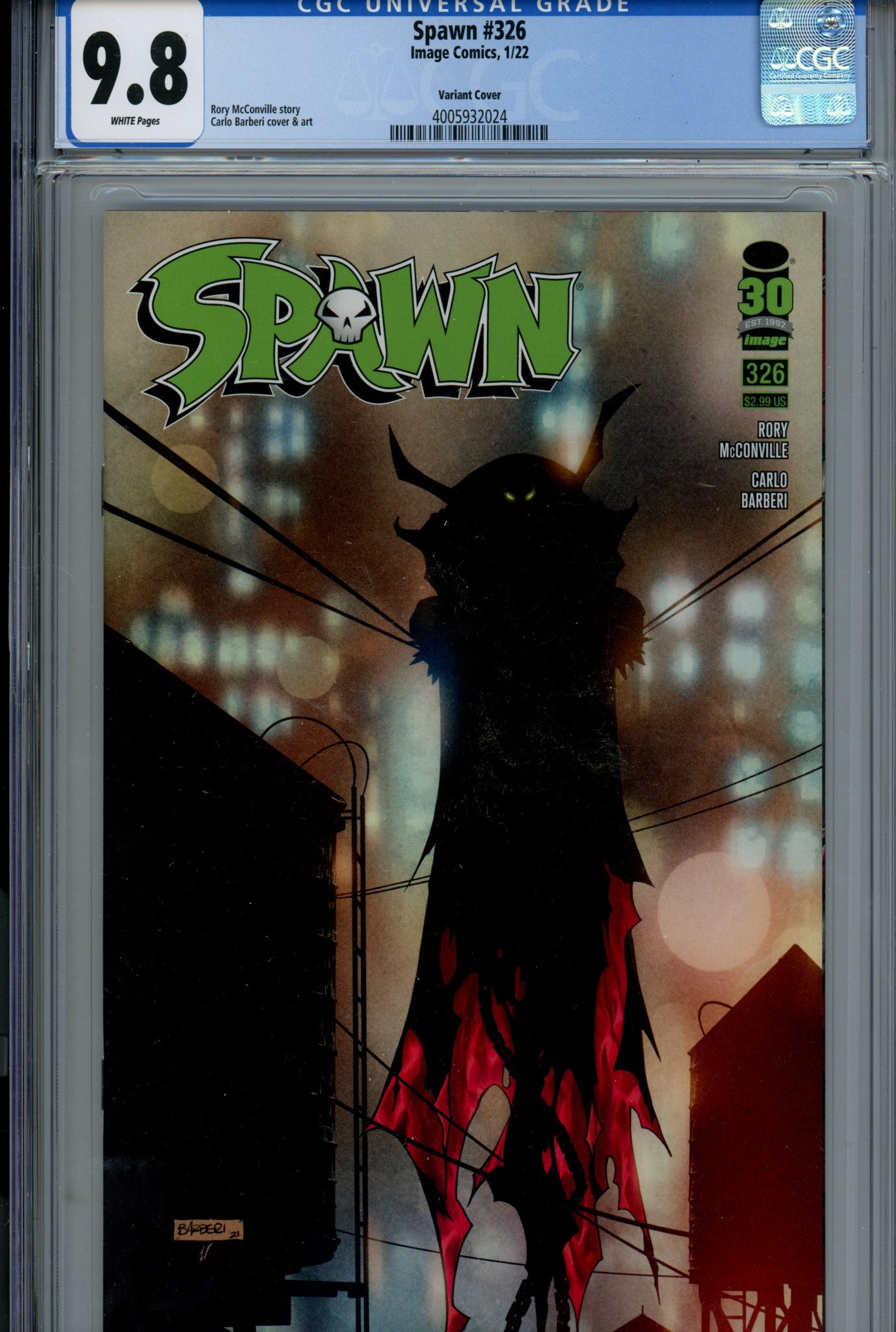 Spawn 326 CGC 9.8 (NM/M) (2022) Barberi Variant 