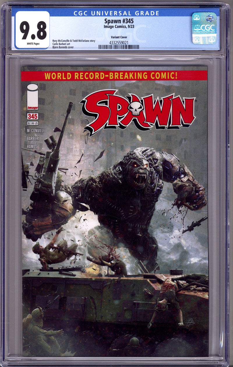 Spawn 345 CGC 9.8 (NM/M) (2023) Barends Variant