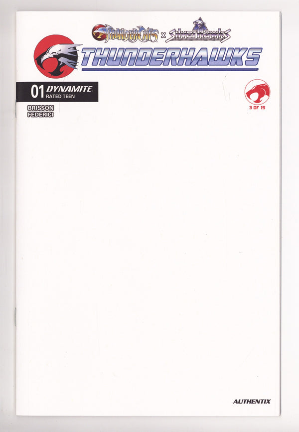 Thundercats X Silverhawks Thunderhawks 1 Blank Variant (2026)