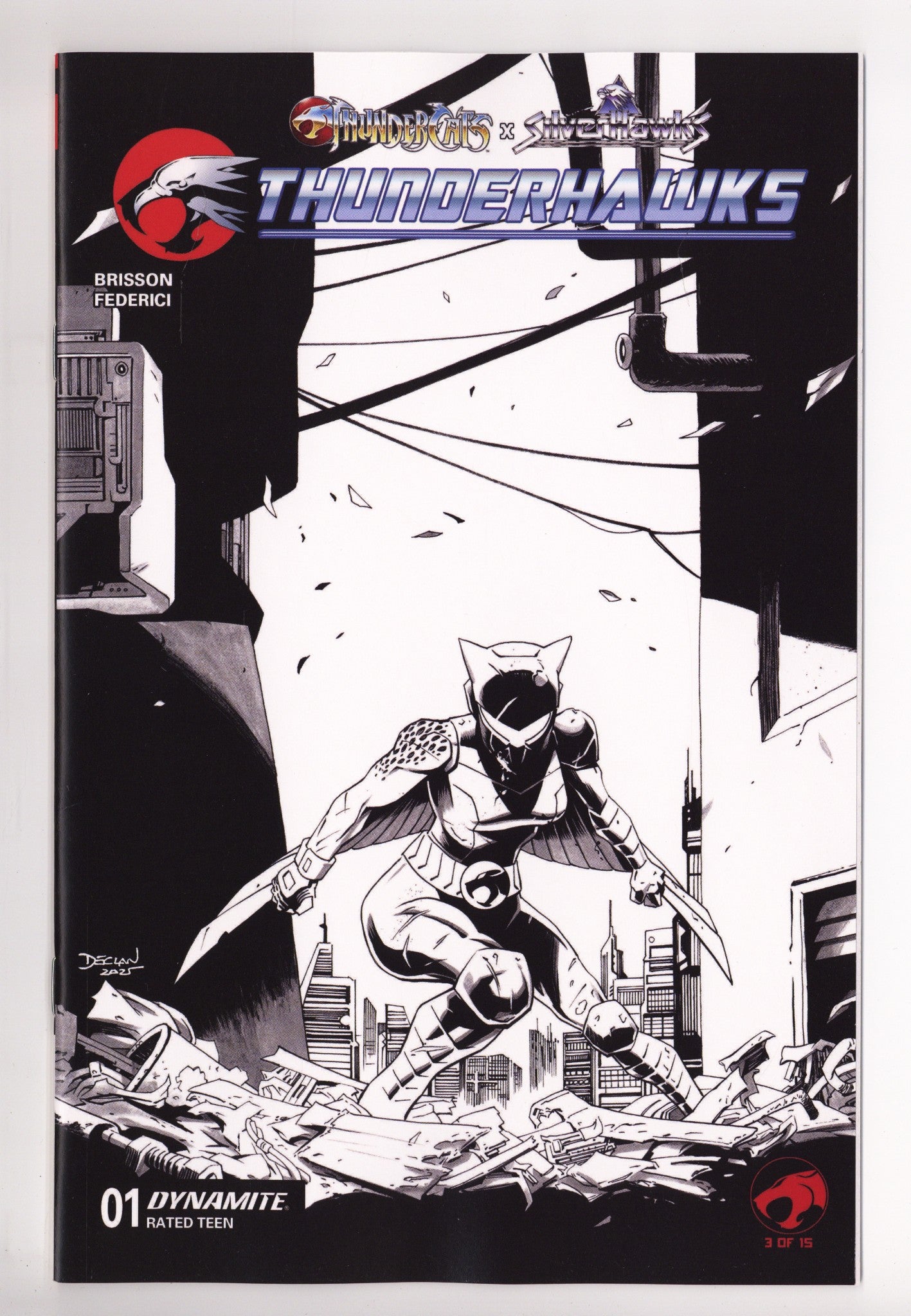 Thundercats X Silverhawks Thunderhawks  1 Shalvey  B&W Incentive   (2026)