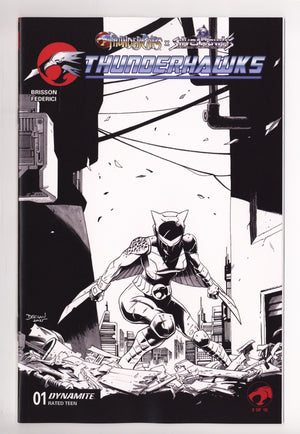 Thundercats X Silverhawks Thunderhawks 1 Shalvey B&W Incentive (2026)