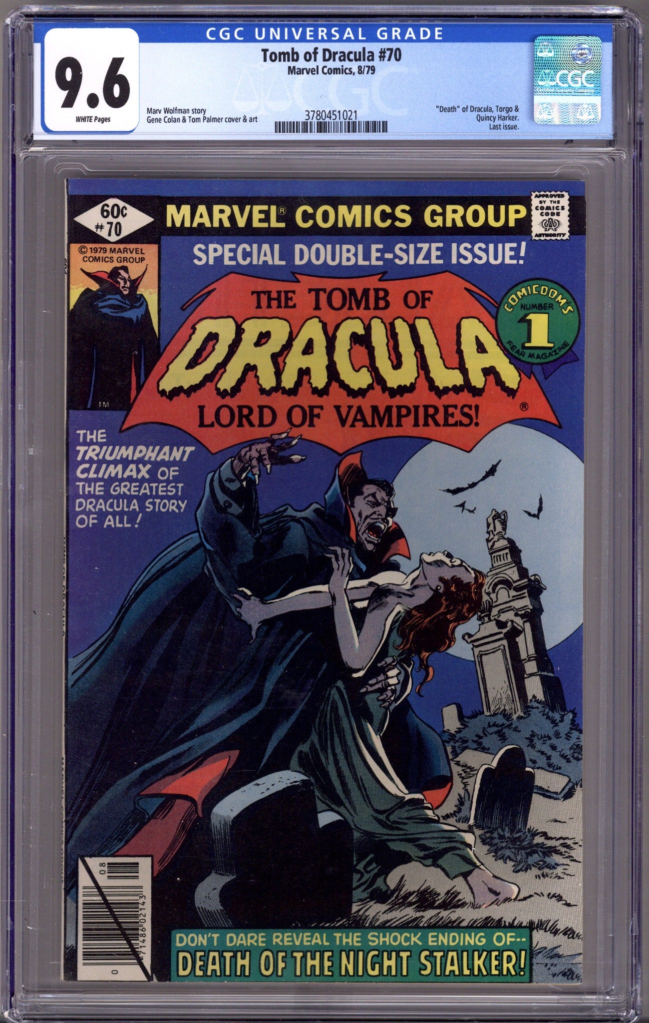 Tomb of Dracula Vol 1 70 CGC 9.6 (NM+)   (1979)        