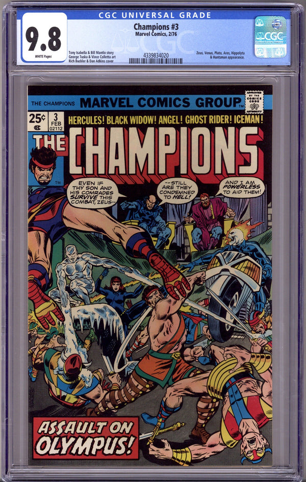 The Champions Vol 1 3 CGC 9.8 (NM/M) (1976)