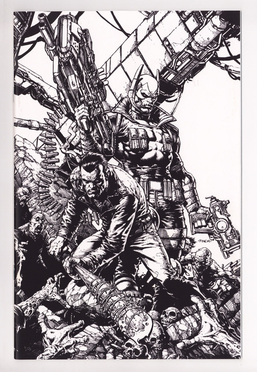 Walking Dead Deluxe 124 Finch B&W Virgin Variant (2025)