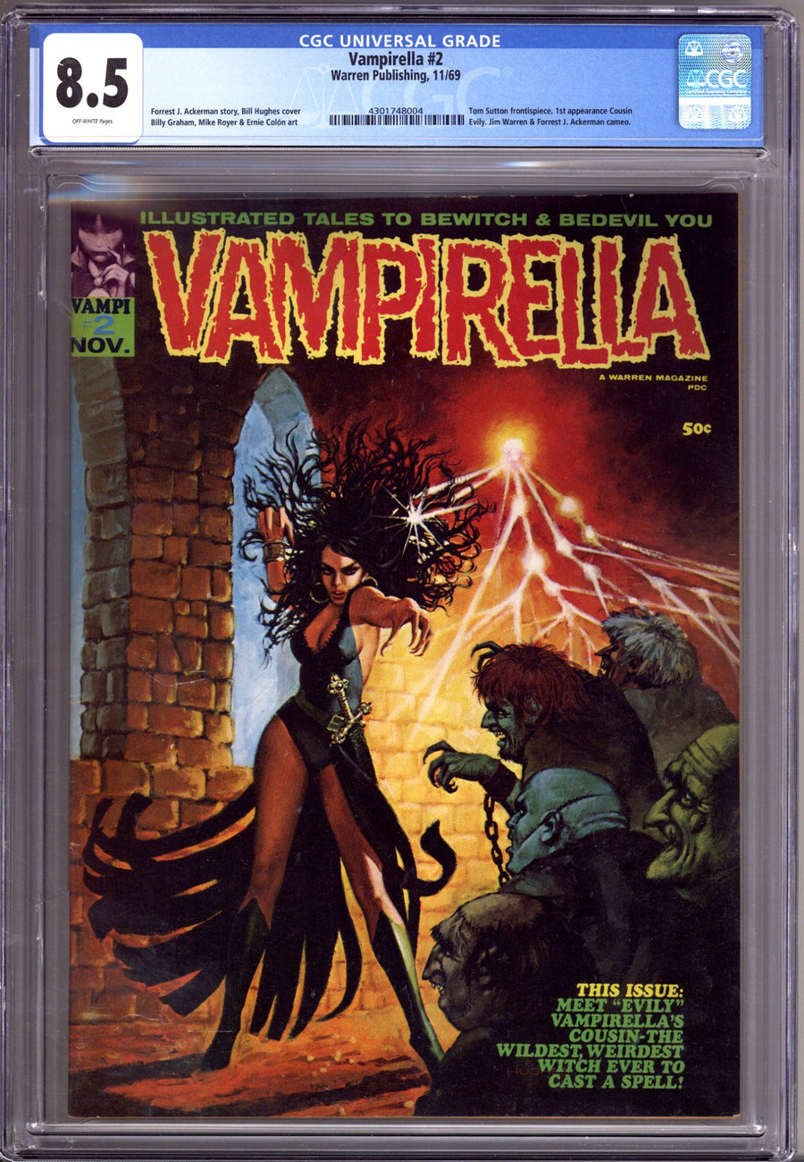 Vampirella Vol 1 2 CGC 8.5 (VF+) (1969)