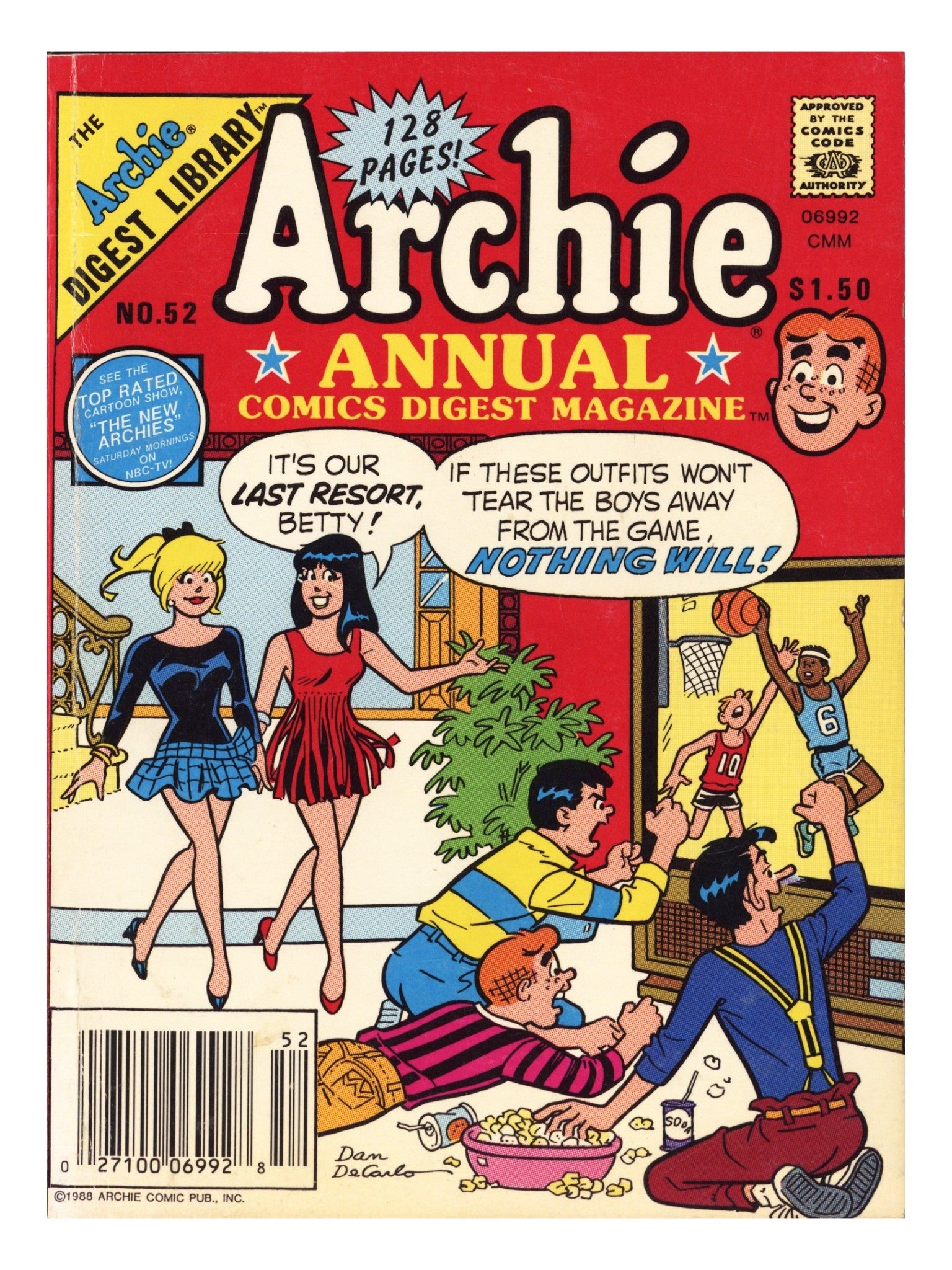 Archie Annual Digest 52 Low Grade (1988) Canadian Price Variant 