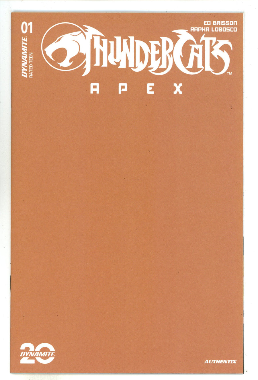 Thundercats Apex 1 TAN Blank Variant (2024)