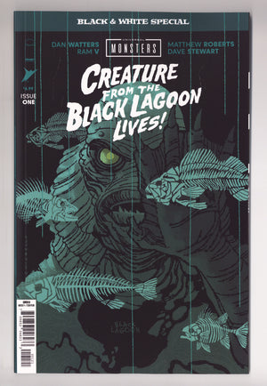 Universal Monsters Creature From The Black Lagoon Lives Black & White Special 1 Chiarello Variant (2026)