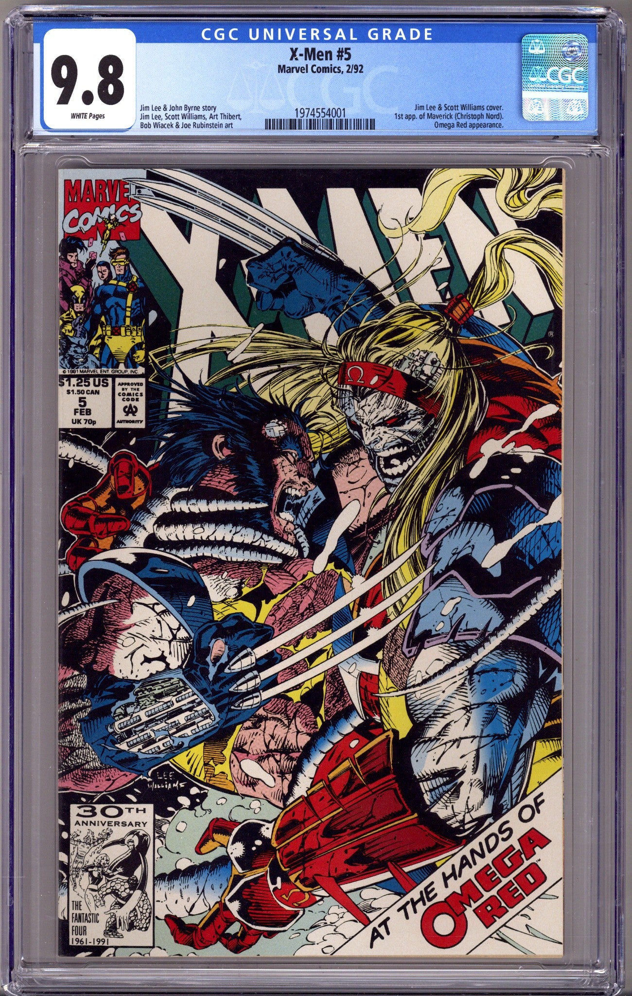 X-Men Vol 1 5 CGC 9.8 (NM/M) (1992) 