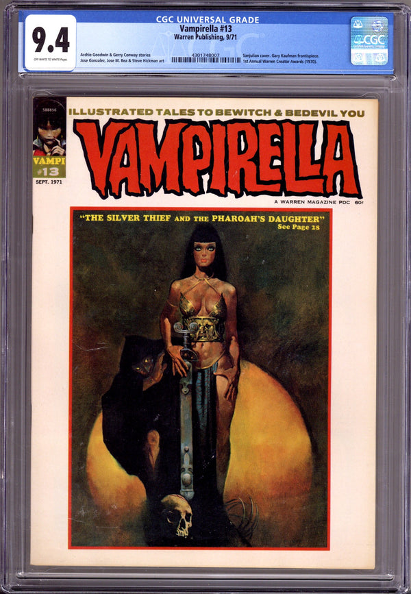 Vampirella Vol 1 13 CGC NM (9.4) (1971)