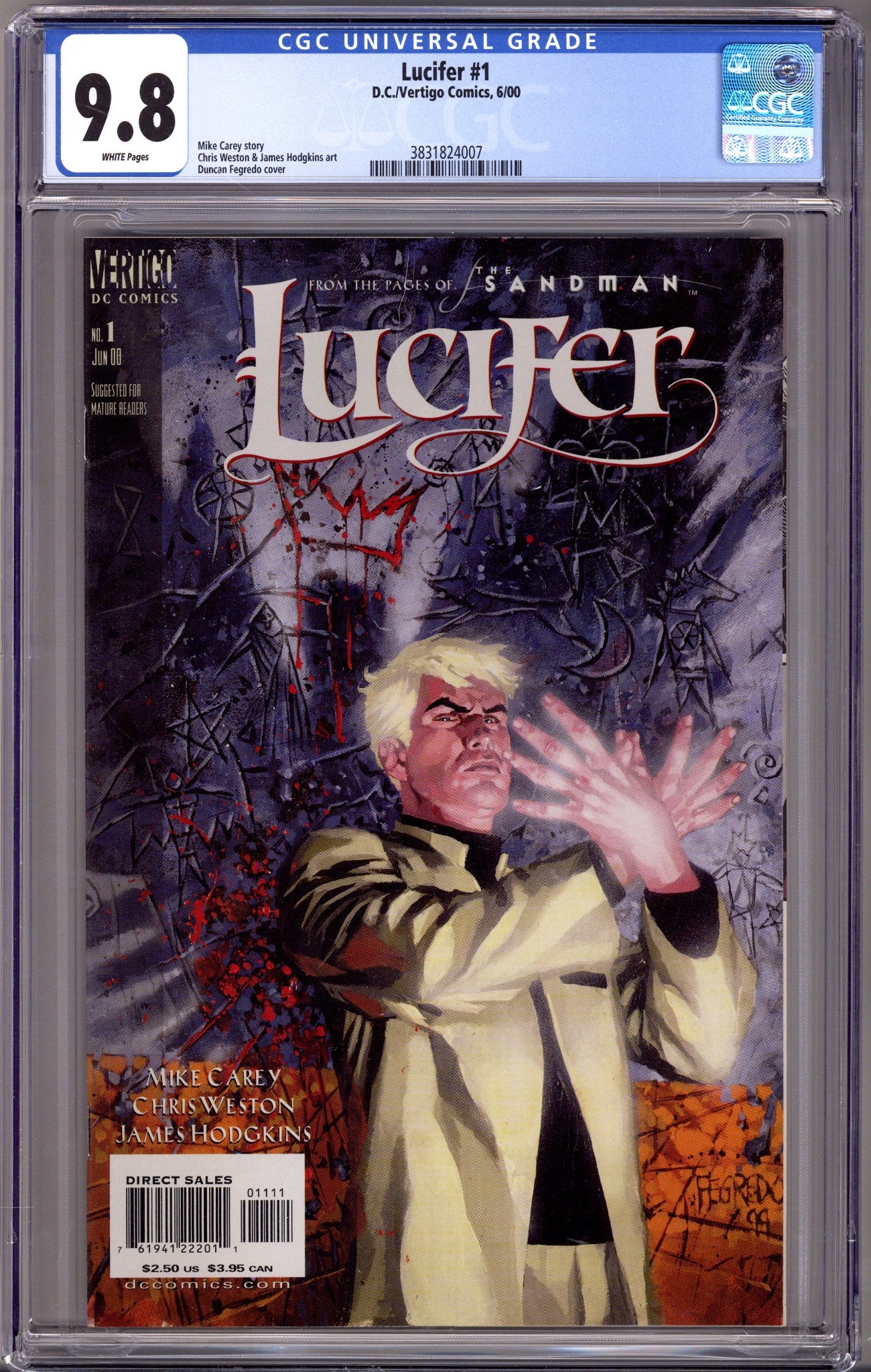 Lucifer Vol 1 1 CGC 9.8 (NM/M) (2000)