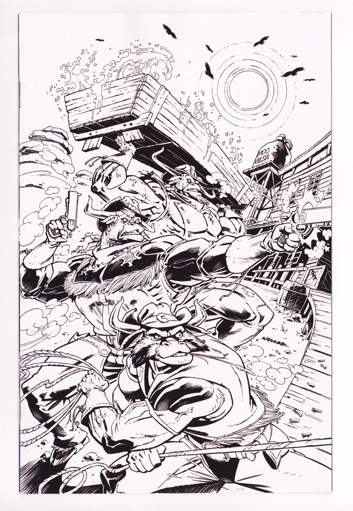 Wild West Cow-Boys Of Moo Mesa 1 Krahnke B&W Virgin Incentive NM- (2025)