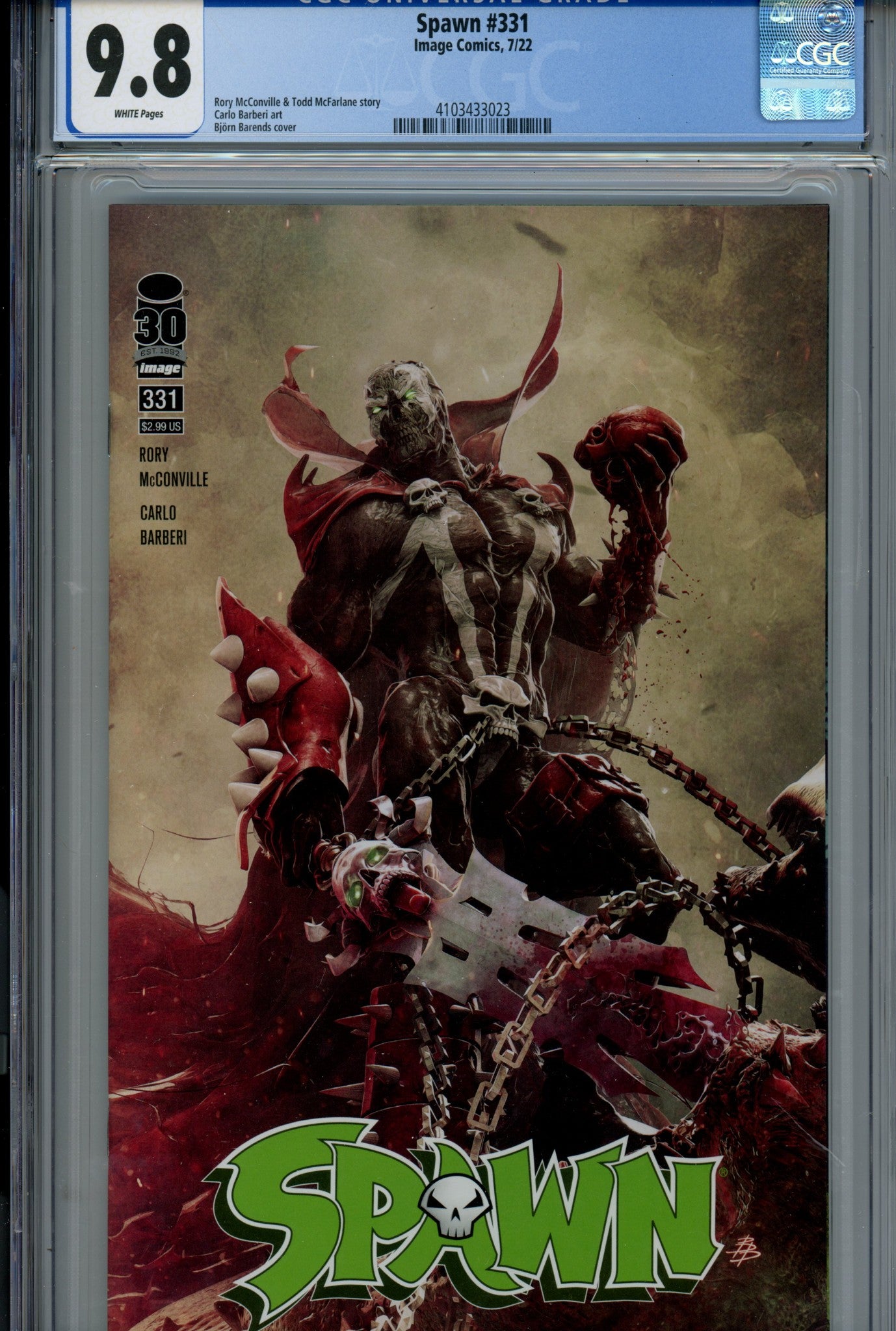 Spawn 331 CGC 9.8 (NM/M) (2022) 