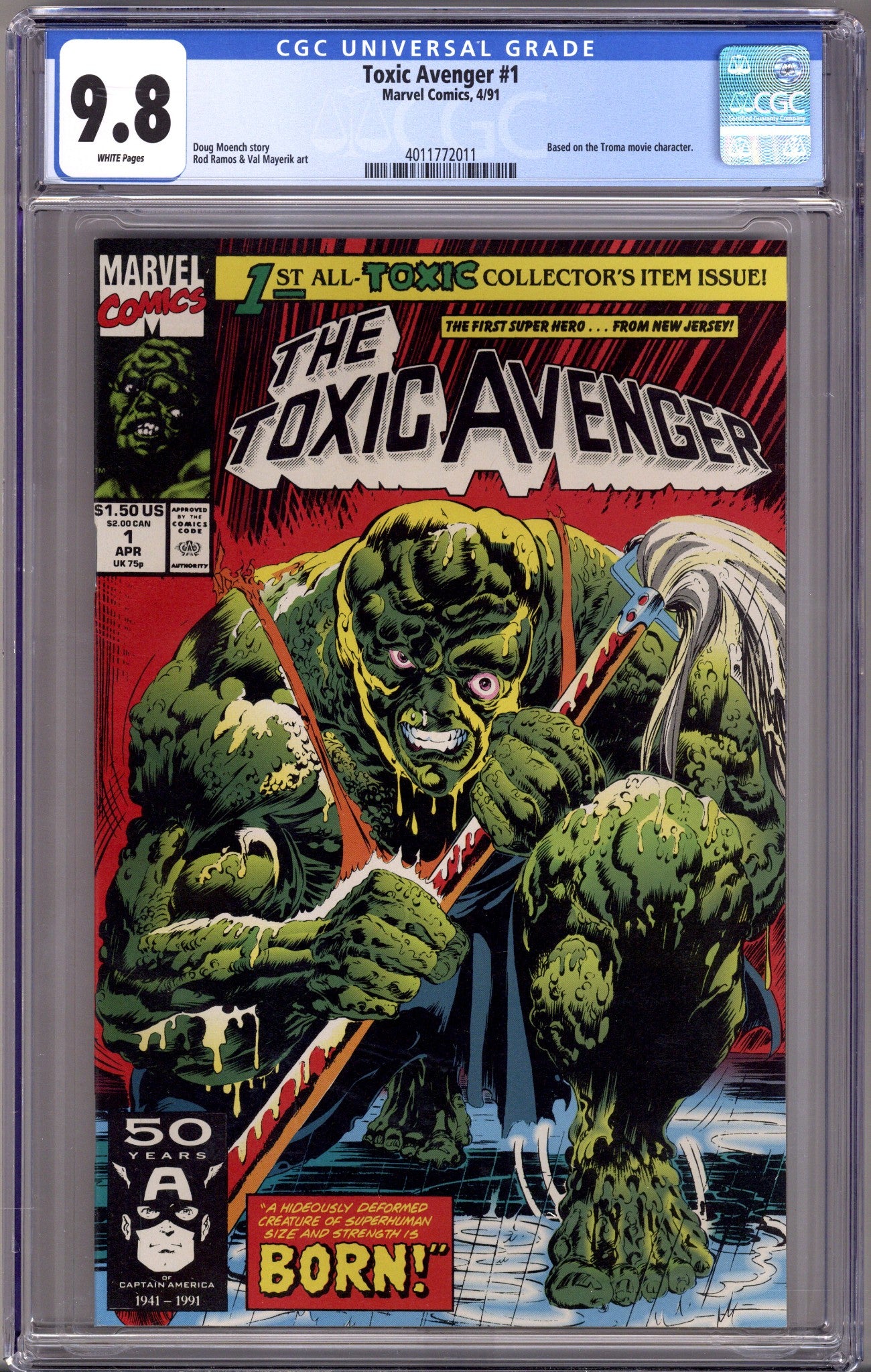 Toxic Avenger   1 CGC 9.8 (NM/M)   (1991)        