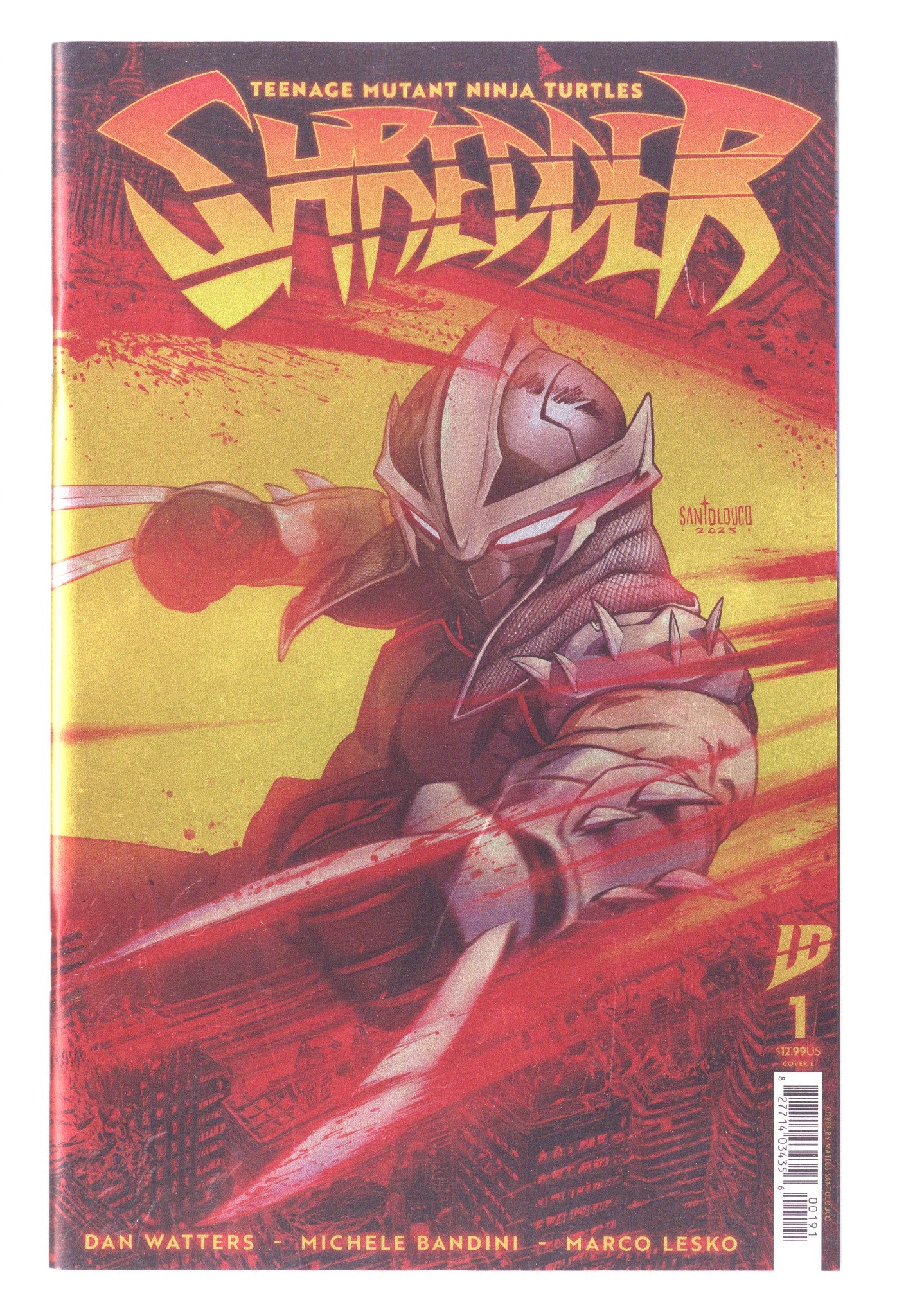 Teenage Mutant Ninja Turtles: Shredder 1 Santolouco Foil Variant (2025)