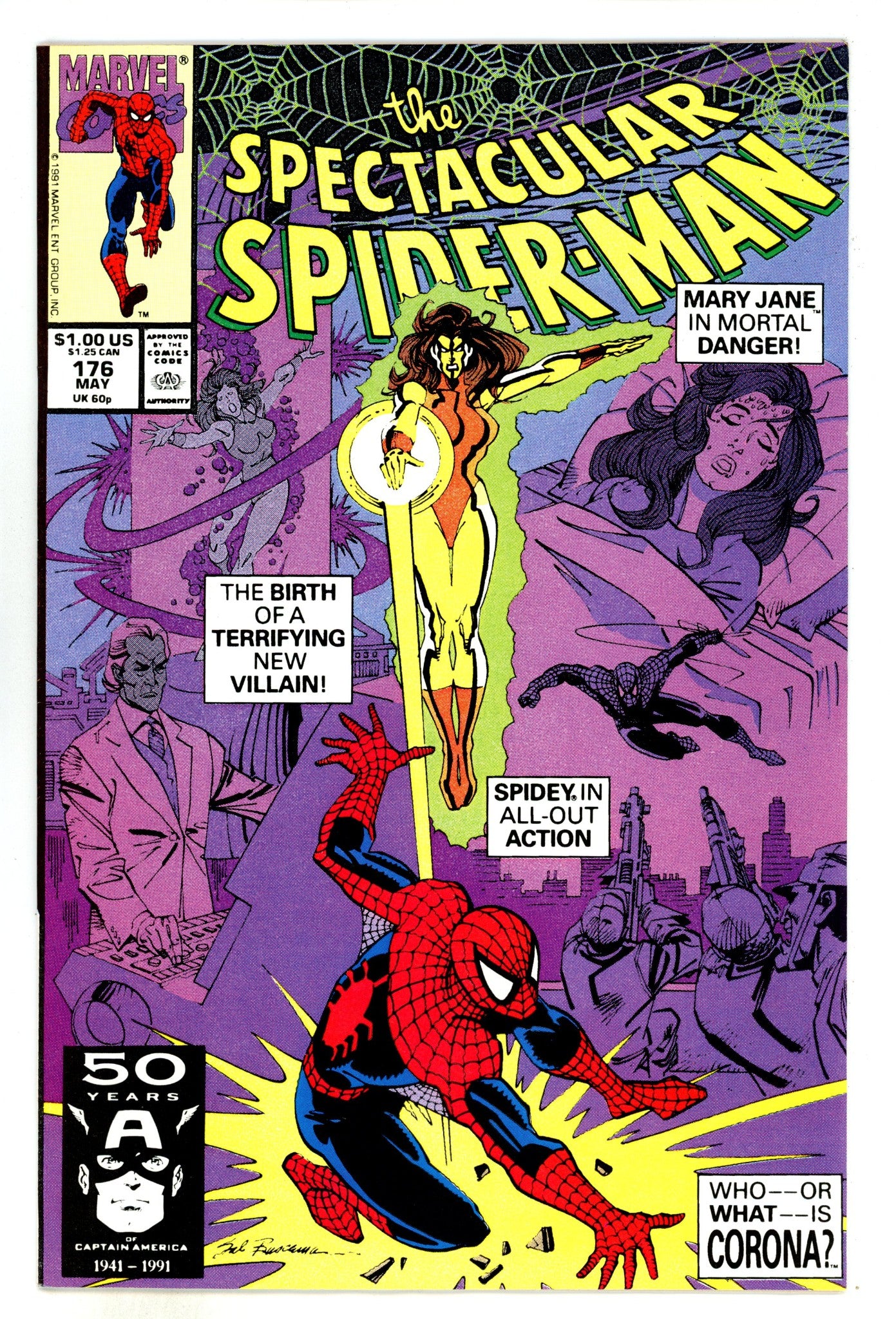 The Spectacular Spider-Man Vol 1 176 VF+ (8.5) (1991) 
