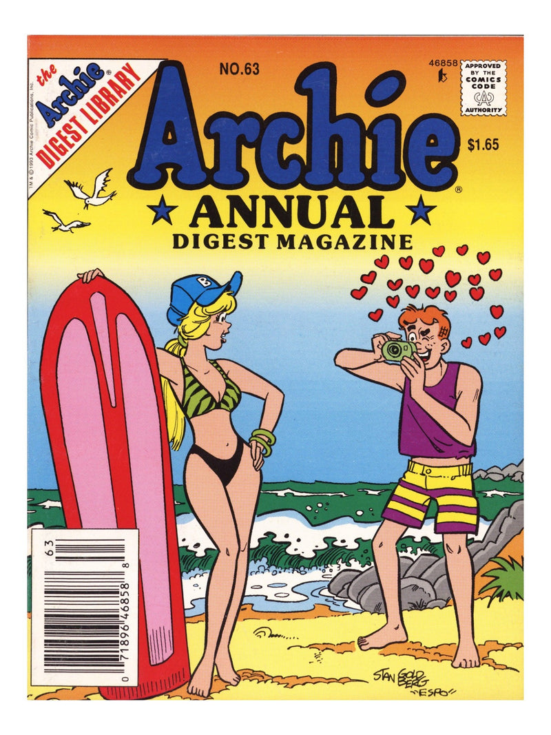 Archie Annual Digest 63 Mid Grade (1993) Canadian Price Variant 