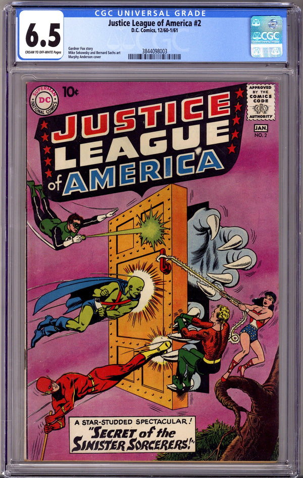Justice League of America Vol 1 2 CGC 6.5 (FN+) (1960)