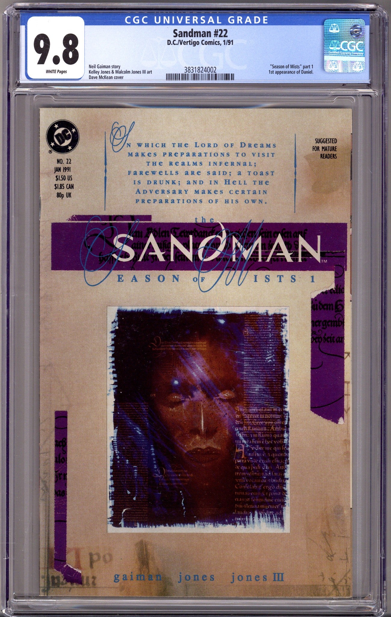 Sandman Vol 2 22 CGC 9.8 (NM/M) (1991)