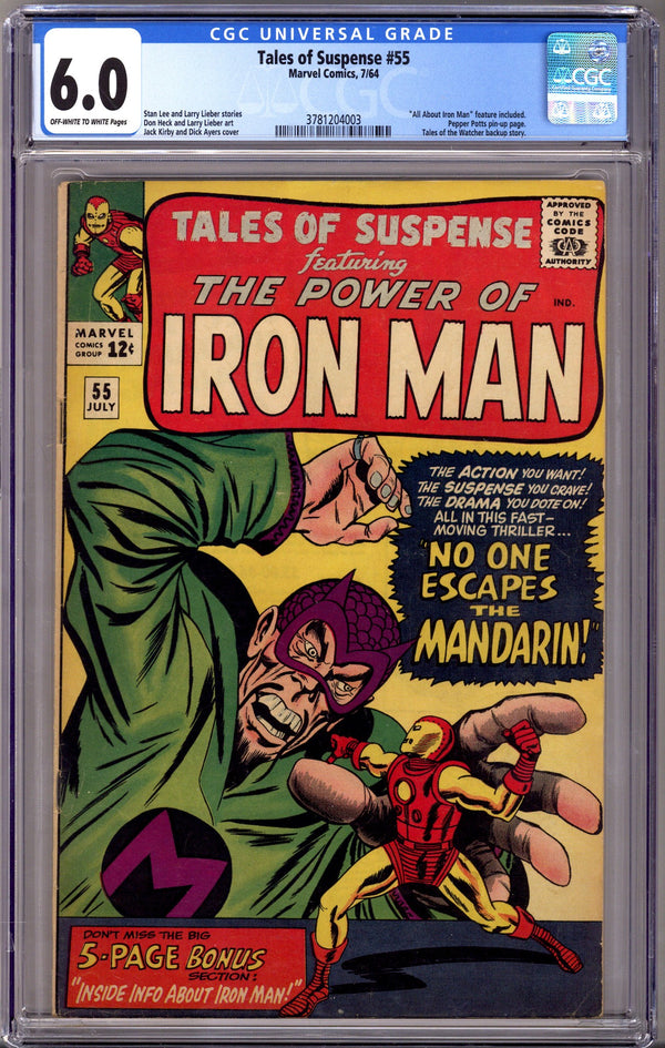 Tales of Suspense Vol 1 55 CGC 6.0 (FN) (1964)