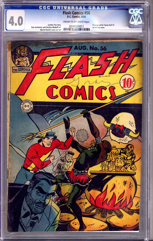 Flash Comics 56 CGC 4.0 (VG) (1944)
