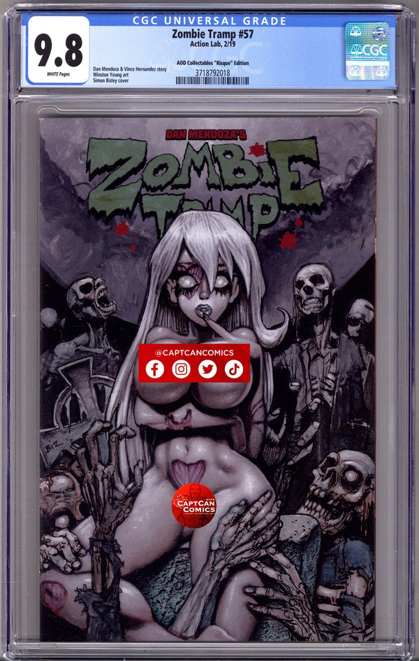 Zombie Tramp Vol 3 57 CGC 9.8 (NM/M) (2019) Bisley Risque Exclusive Variant