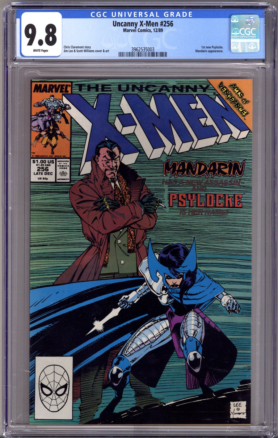 The Uncanny X-Men Vol 1 256 CGC 9.8 (NM/M)   (1989)        