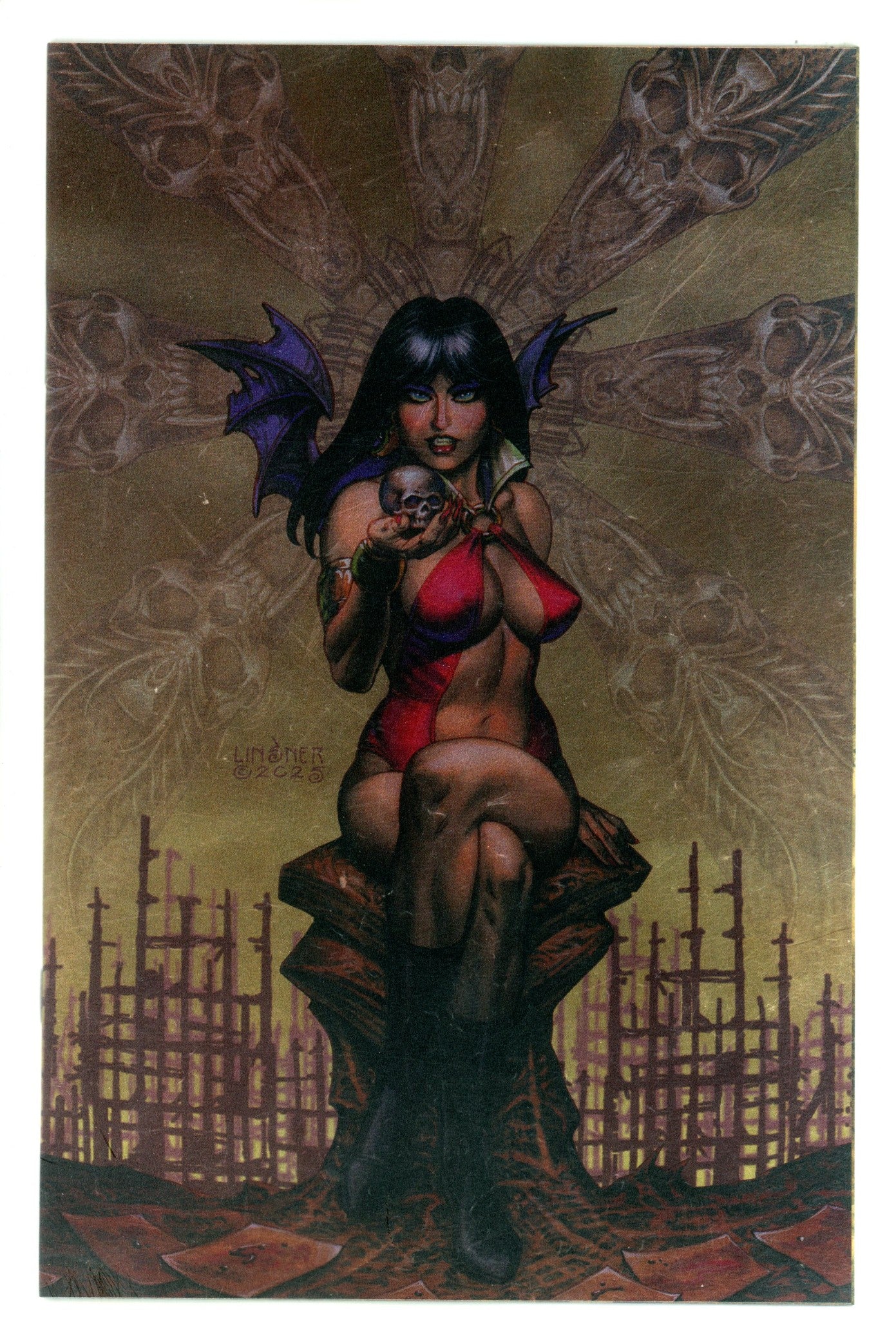 Vampirella Armageddon 1 Linsner Foil Virgin Incentive NM- (2025)