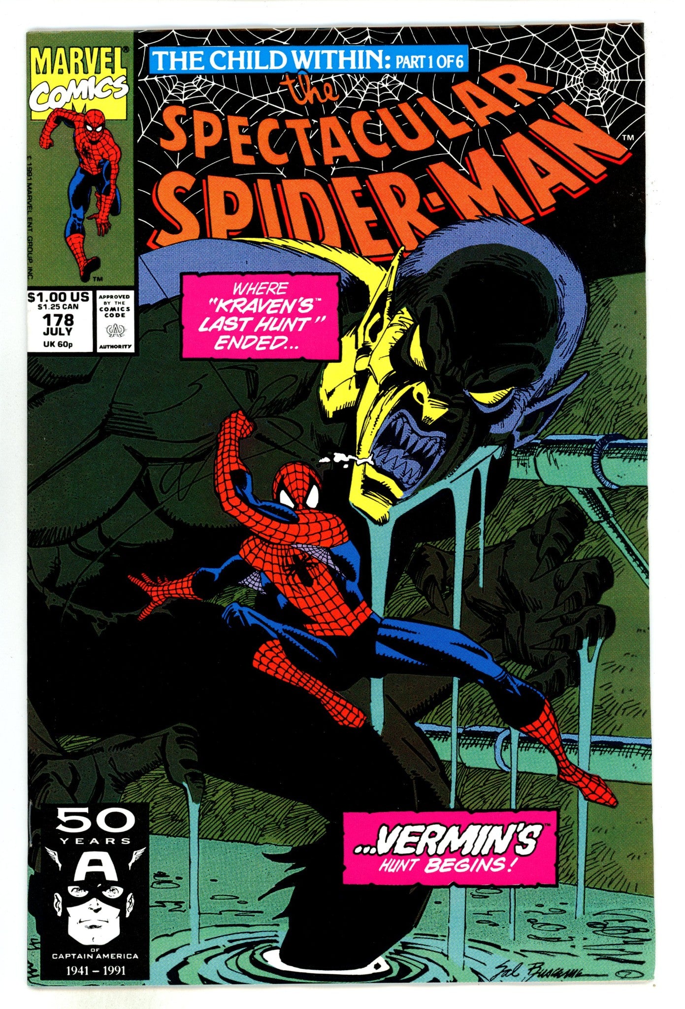 The Spectacular Spider-Man Vol 1 178 High Grade (1991) 