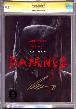 Batman: Damned 1 CGC 9.8 (NM/M) (2018) Signed x1 Cover Brian Azzarello