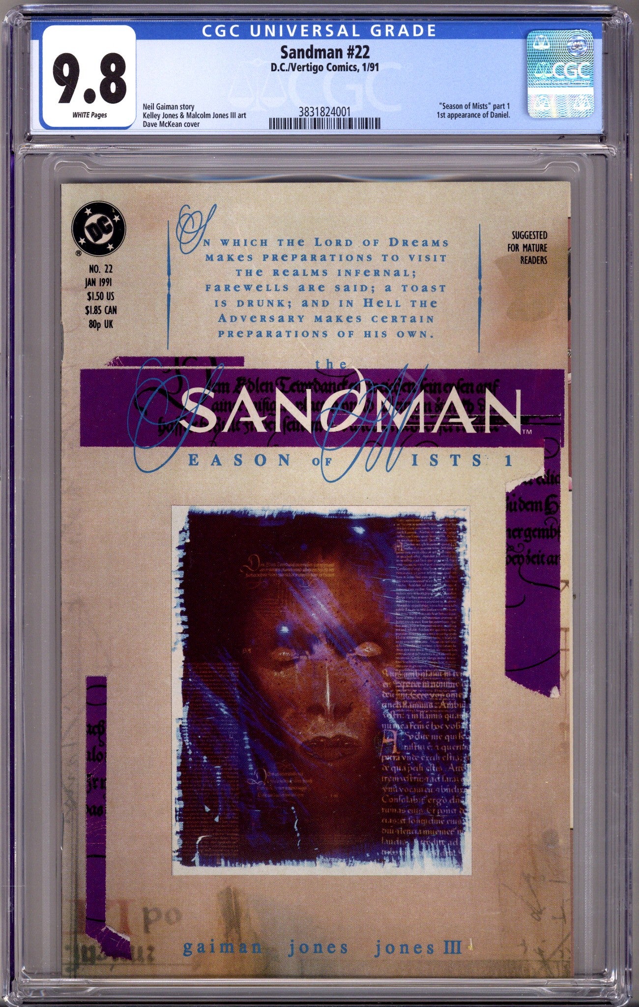 Sandman Vol 2 22 CGC 9.8 (NM/M) (1991)