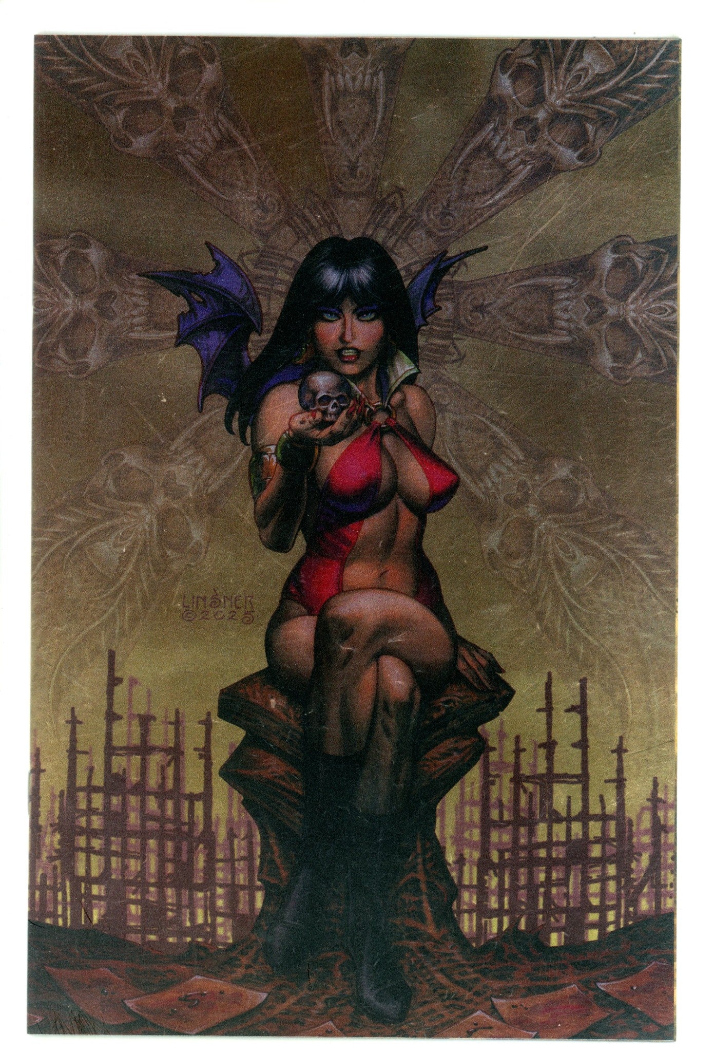Vampirella Armageddon 1 Linsner Foil Virgin Incentive NM (2025)