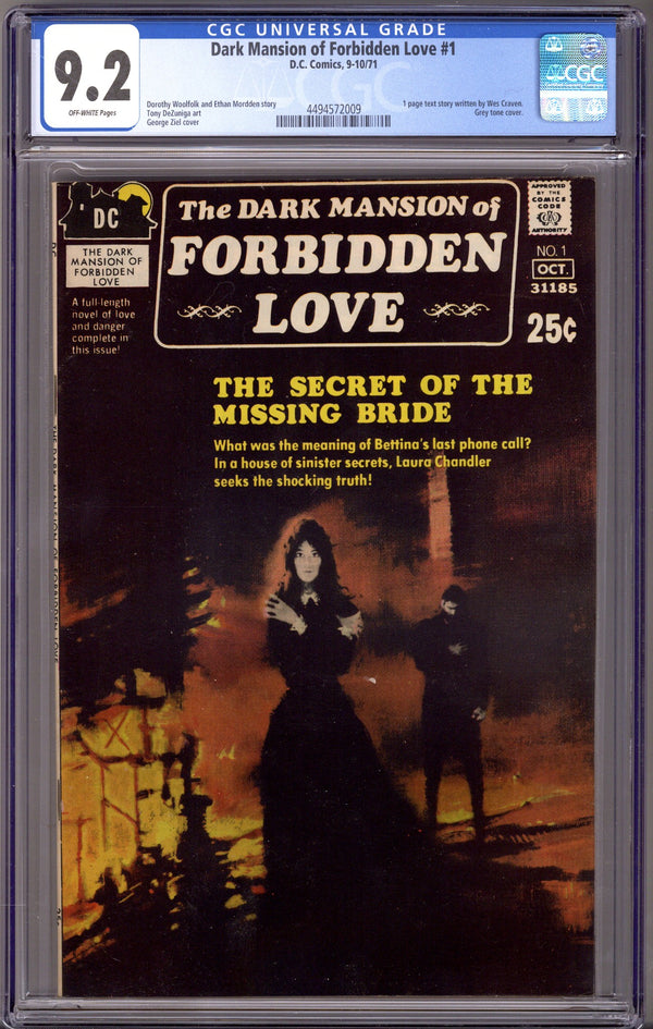 The Dark Mansion of Forbidden Love 1 CGC 9.2 (NM-) (1971)
