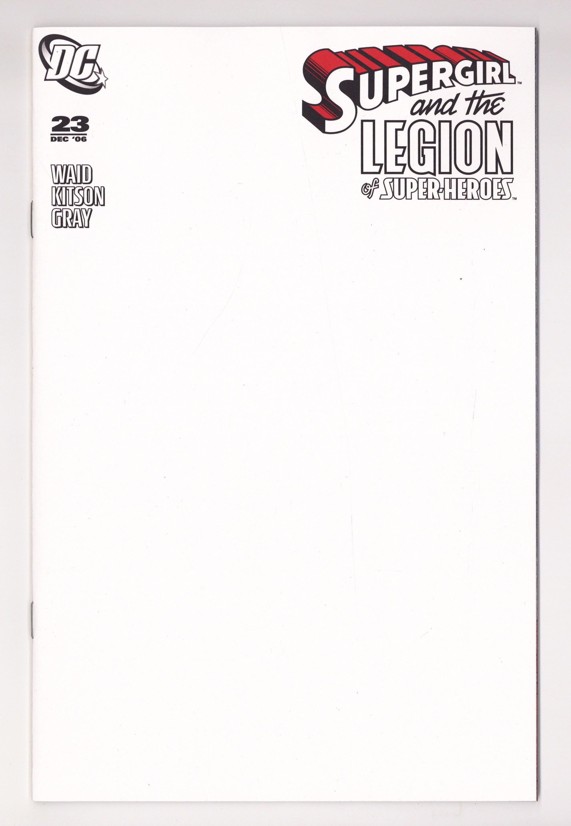 Supergirl And The Legion Of Super Heroes 23 Blank Variant (2026)