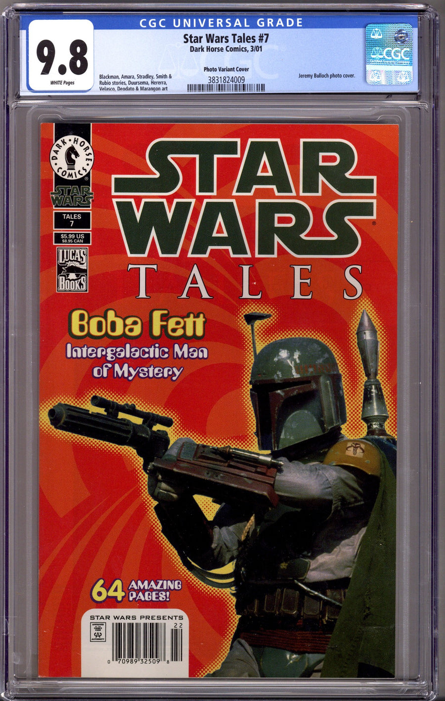 Star Wars Tales 7 CGC 9.8 (NM/M) (2001) Photo Newsstand