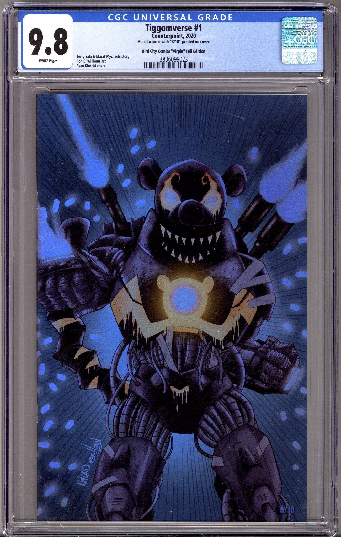 Tiggomverse 1 CGC 9.8 (NM/M) 8/10 (2020) Kincaid Foil Virgin Exclusive Variant