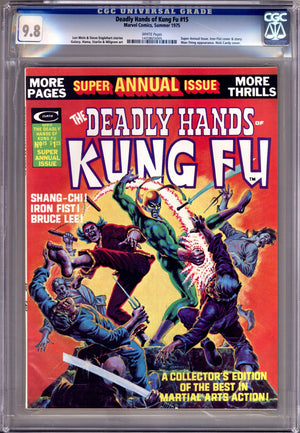 The Deadly Hands of Kung Fu Vol 1 15 CGC 9.8 (NM/M) (1975)