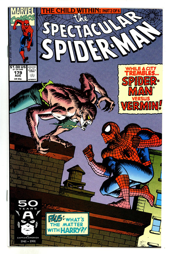 The Spectacular Spider-Man Vol 1 179 NM- (9.2) (1991)