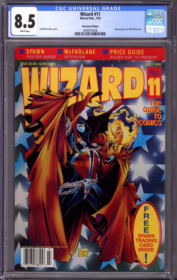 Wizard: The Comics Magazine 11 CGC 8.5 (VF+) (1992) Newsstand