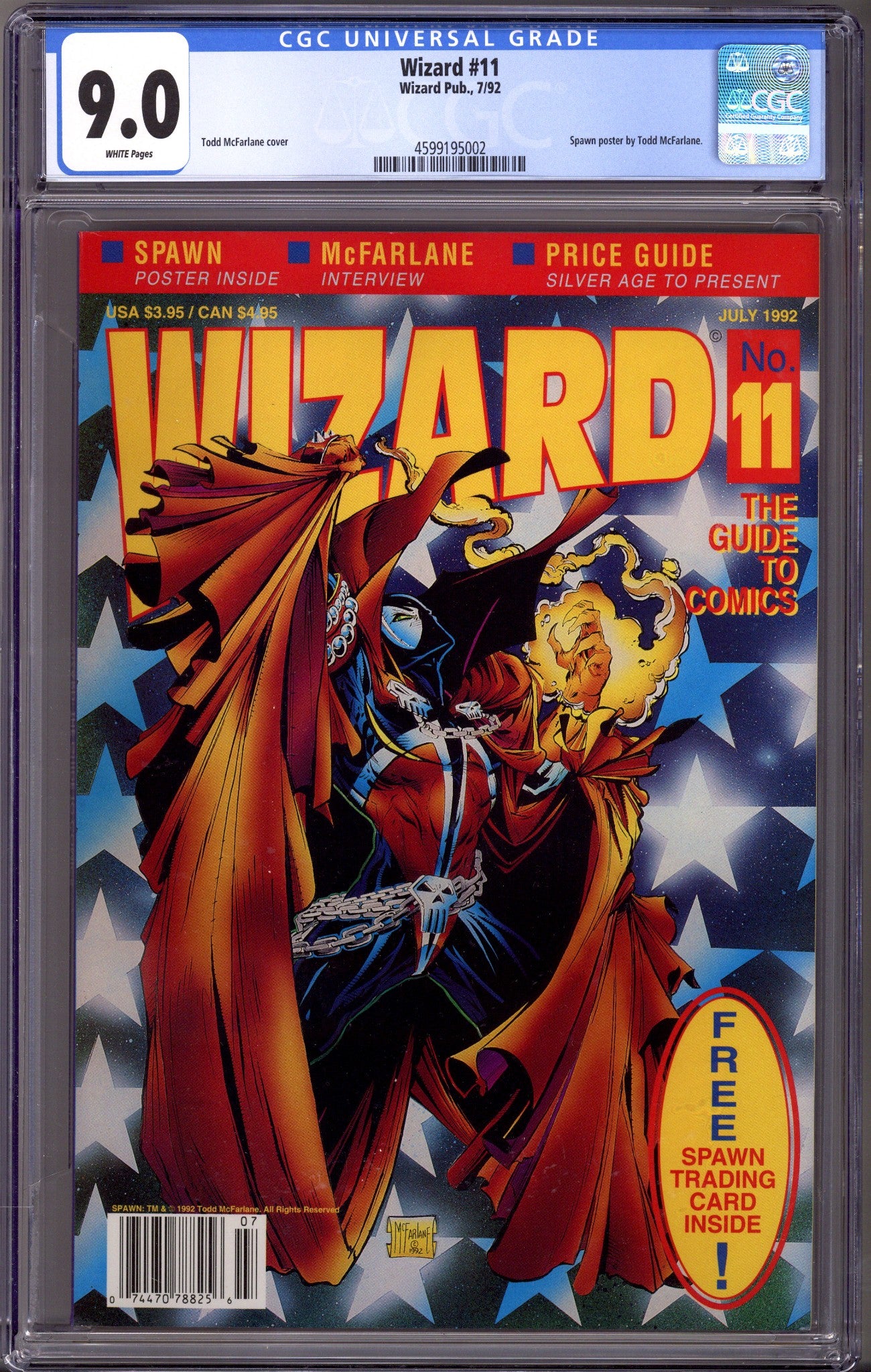 Wizard: The Comics Magazine 11 CGC 9.0 (VF/NM) (1992) Newsstand