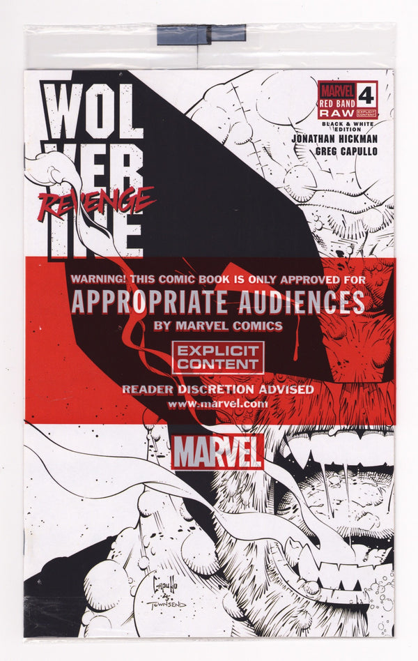 Wolverine: Revenge - Red Band: Raw - Black & White Edition 4 Sealed (2025)