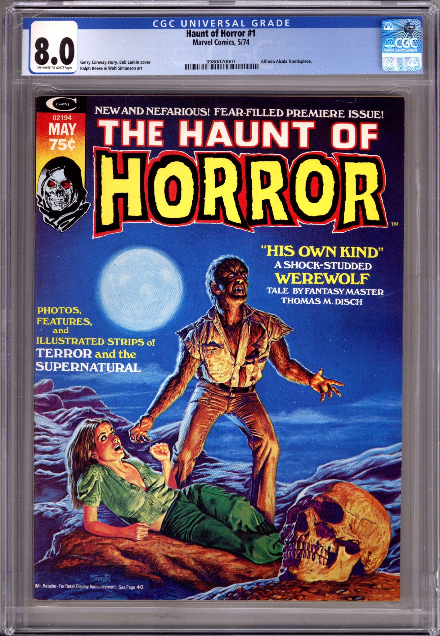 Haunt of Horror 1 CGC 8.0 (VF) (1974) 