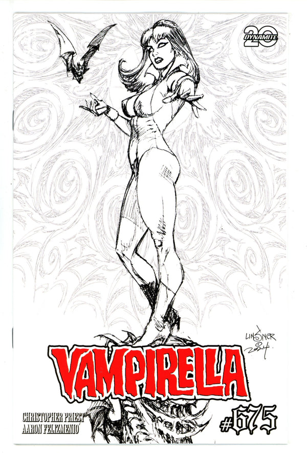 Vampirella Vol 7 675 Linsner B&W Incentive Variant (2025)