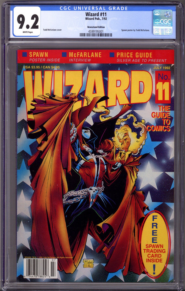 Wizard: The Comics Magazine 11 CGC 9.2 (NM-) (1992) Newsstand