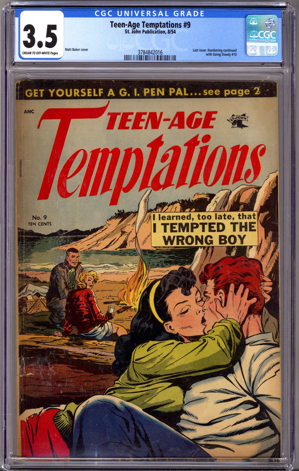 Teen-Age Temptations 9 CGC 3.5 (VG-) (1954)