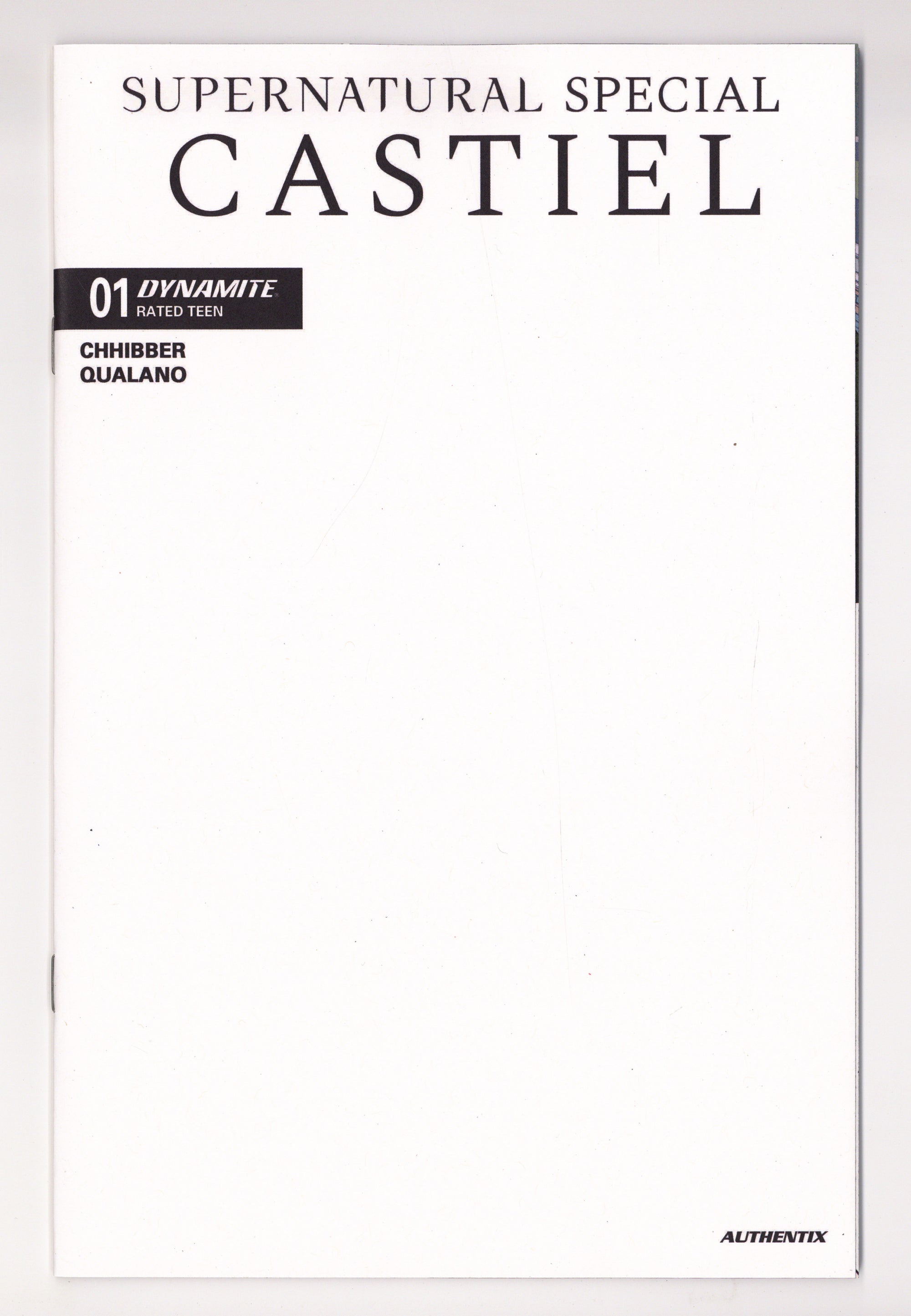Supernatural Special Castiel 1 Blank Variant (2026)