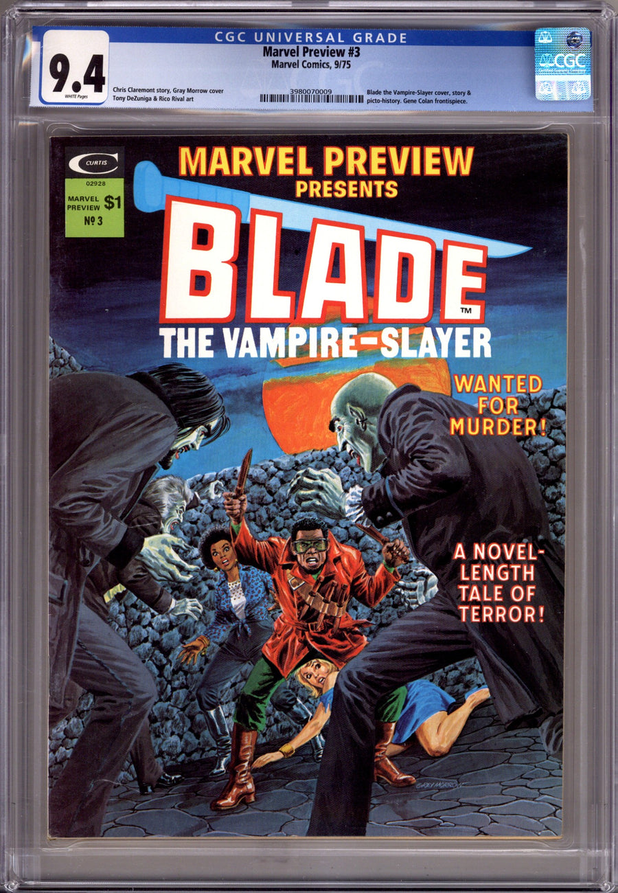 Marvel Preview 3 CGC 9.4 (NM) (1975) 